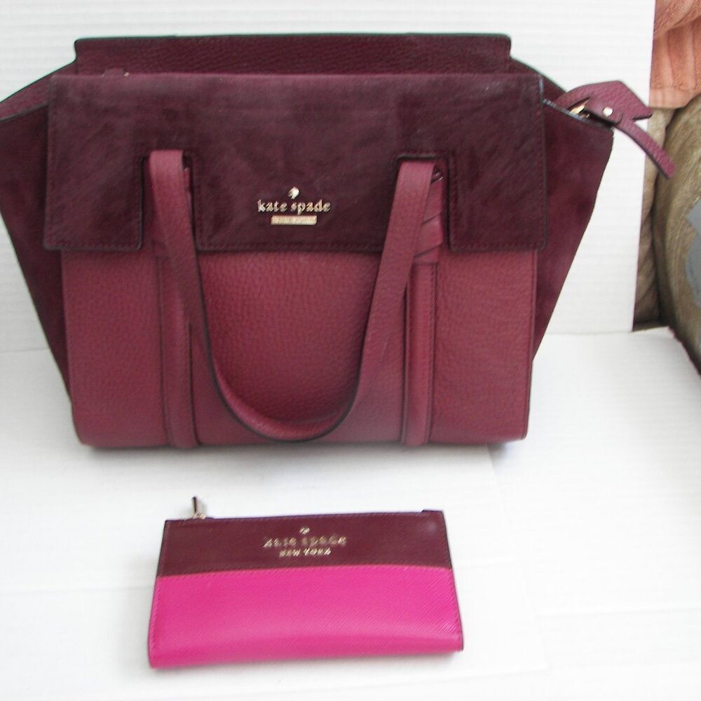 Kate Spade women's Daniel's Drive Abigail crossbody satchel handbag and wallet